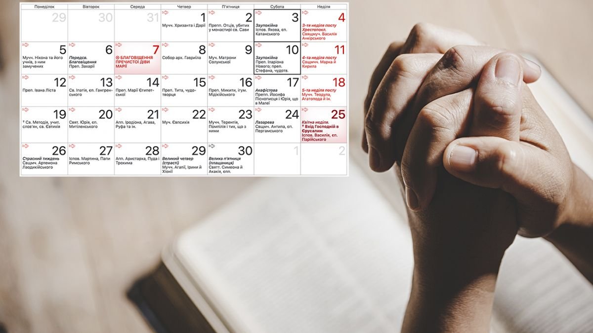 православный календарь